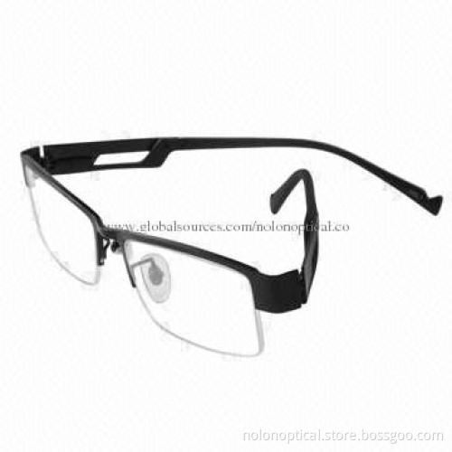 Best Sale Titanium Semi-rimless Optical Frame for Men, Customized Logo